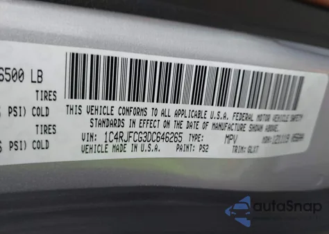 2013 Jeep Grand Cherokee Overland from USA, damaged, VIN 1C4RJFCG3DC646265